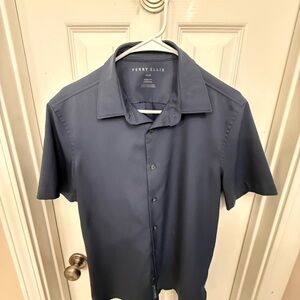 Perry Ellis Men's Slate Button-Down Shirt